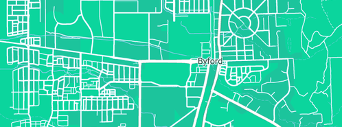 Map showing the location of Telos Contracting in Byford, WA 6122