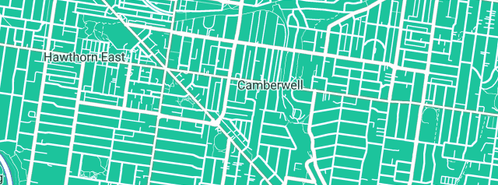 Map showing the location of First Class Drain Cleaning in Camberwell, VIC 3124