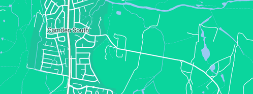 Map showing the location of Burnett R & P A in Camden South, NSW 2570