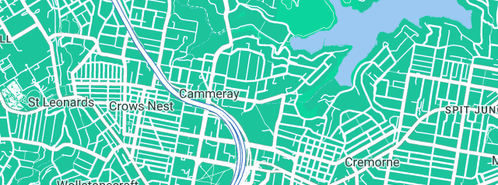 Map showing the location of Minogue Plumbing in Cammeray, NSW 2062