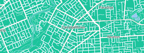 Map showing the location of L.D Plumbing in Campbelltown, SA 5074