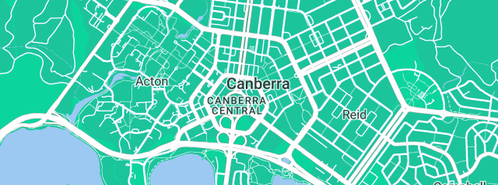 Map showing the location of B Mills Plumbing & Drainage Contract in Canberra, ACT 2600