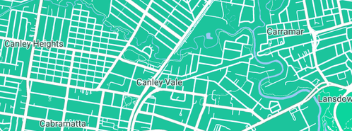 Map showing the location of Active Plumbing Gasfitting & Draining Service in Canley Vale, NSW 2166