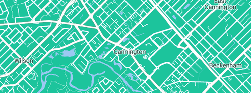 Map showing the location of Canning Gas & Plumbing in Cannington, WA 6107