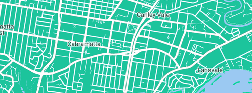 Map showing the location of Blewitt G A in Cabramatta, NSW 2166