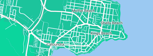 Map showing the location of Smp Plumbing Pty Ltd in Caloundra, QLD 4551