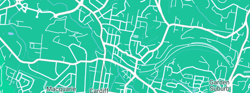 Map showing the location of Wilmot Civil Pty Ltd in Cardiff, NSW 2285