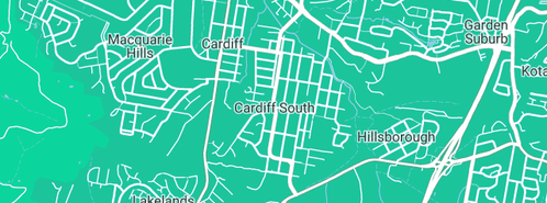 Map showing the location of Ace Plumbing & Gas Fitting Services in Cardiff South, NSW 2285