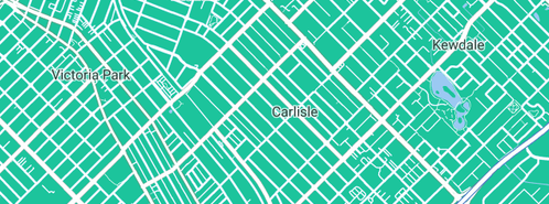 Map showing the location of Drain Busters in Carlisle, WA 6101