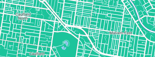 Map showing the location of Carnegie Plumbing Pty Ltd in Caulfield East, VIC 3145