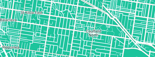 Map showing the location of 1st Grade Plumbing Service Pty Ltd in Caulfield North, VIC 3161