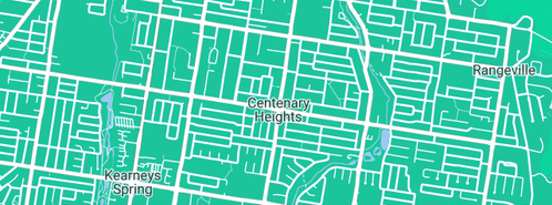 Map showing the location of Plumber Toowoomba in Centenary Heights, QLD 4350