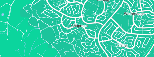 Map showing the location of B & A Plumbing Maintenance Service in Chapman, ACT 2611