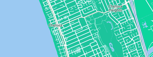 Map showing the location of J.W.A. Consultants & Associates in Chelsea, VIC 3196