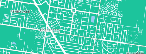 Map showing the location of Sustainable Solar & Plumbing in Cheltenham, VIC 3192