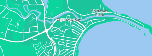 Map showing the location of Goldsbrough Noel in Chittaway Bay, NSW 2261