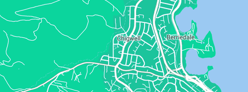 Map showing the location of Chigwell Plumbing Services in Chigwell, TAS 7011