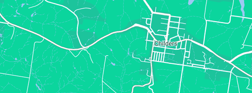 Map showing the location of R & N Cini Plumbing PTY LTD in Childers, QLD 4660