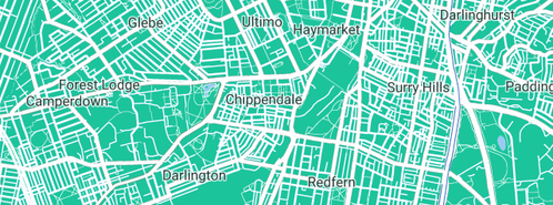 Map showing the location of C. R. Holder in Chippendale, NSW 2008