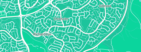 Map showing the location of Mardi Plumbing in Chisholm, ACT 2905