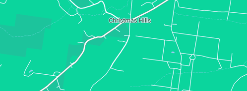 Map showing the location of Bennetts John Wayne in Christmas Hills, TAS 7330