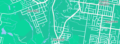 Map showing the location of Paul Newton Gasfitting in Churchill, QLD 4305