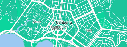 Map showing the location of Woden Plumbing & Drainage in Civic Square, ACT 2608