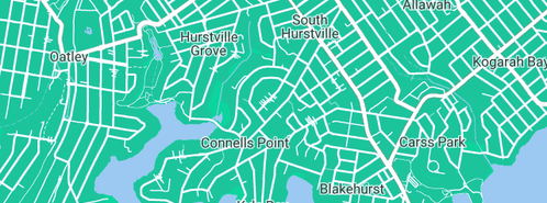 Map showing the location of Aqua Purification in Connells Point, NSW 2221