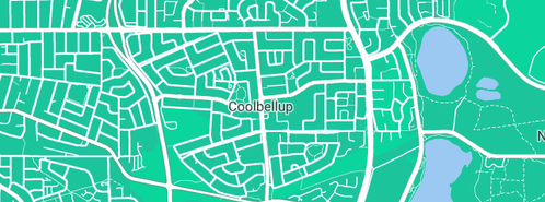 Map showing the location of GLH Plumbing and Gas in Coolbellup, WA 6163