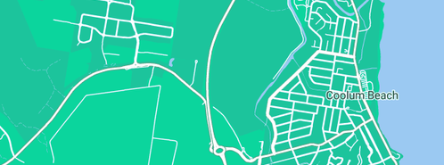 Map showing the location of Gilbert Plumbing Drainage and Building in Coolum Beach, QLD 4573