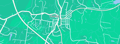 Map showing the location of Noosa To Hinterland Plumbing GROUP in Cooroy, QLD 4563