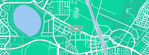 Map showing the location of G Henderson Plumbing & Gas in Cockburn Central, WA 6164