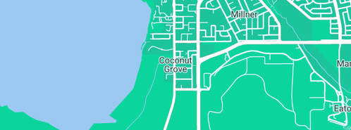 Map showing the location of Arafura Plumbing in Coconut Grove, NT 810