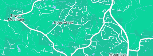 Map showing the location of Hoey Plumbing & Gas in Coes Creek, QLD 4560