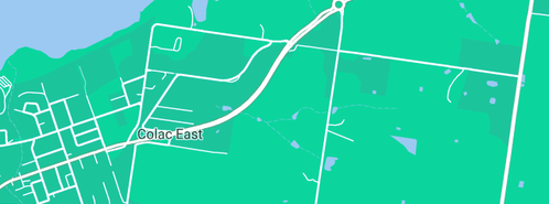 Map showing the location of Drainage Systems in Colac East, VIC 3250