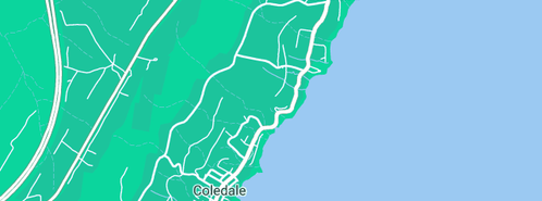 Map showing the location of 2515 Plumber in Coledale, NSW 2515