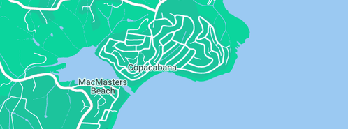 Map showing the location of Backflow Solutions NSW in Copacabana, NSW 2251