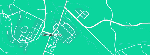 Map showing the location of Cowaramup Plumbing & Gas Fitting in Cowaramup, WA 6284