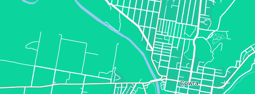 Map showing the location of RA & SA Richardson Plumbers in Cowra, NSW 2794