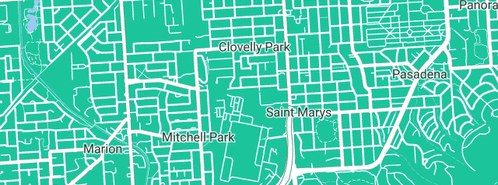 Map showing the location of Cameron Complete Service in Clovelly Park, SA 5042