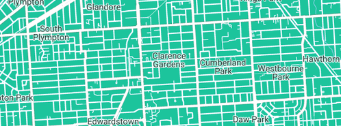 Map showing the location of Hawthorn Plumbing in Clarence Gardens, SA 5039