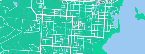 Map showing the location of Metropolitan Plumbing Cleveland in Cleveland, QLD 4163