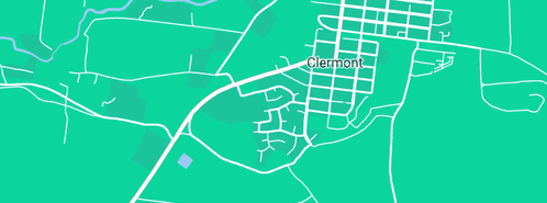 Map showing the location of Plumbing with Personality in Clermont, QLD 4721