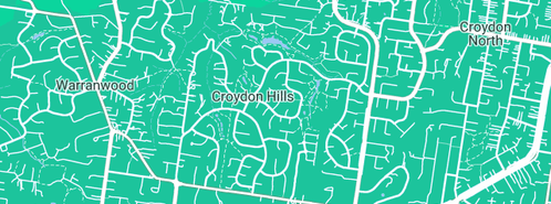 Map showing the location of Mc Donalds Express Plumbing in Croydon Hills, VIC 3136