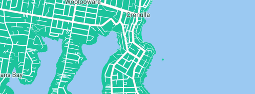 Map showing the location of RM Plumbing & Backflow Prevention Testing in Cronulla, NSW 2230