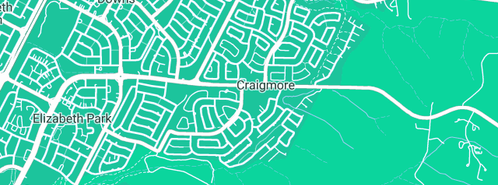 Map showing the location of Downs Plumbing Service in Craigmore, SA 5114