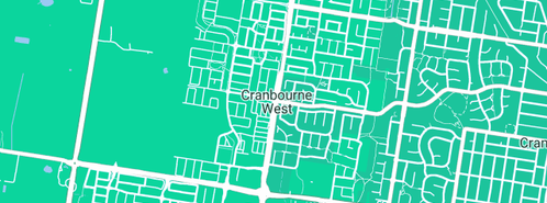 Map showing the location of Crown Plumbing and Roofing in Cranbourne West, VIC 3977