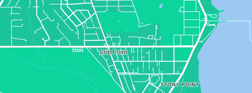 Map showing the location of Peninsula Septic Installations in Crib Point, VIC 3919