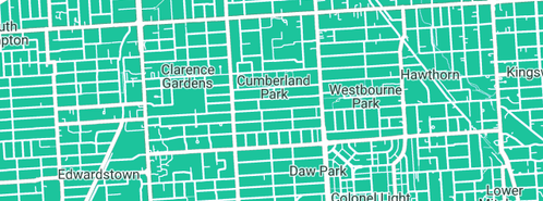 Map showing the location of 23 Hours Plumbing in Cumberland Park, SA 5041