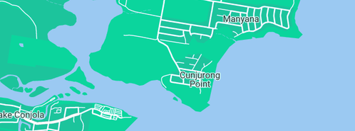 Map showing the location of Bendalong Manyana Plumbing in Cunjurong Point, NSW 2539